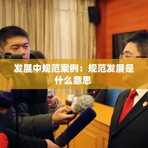 发展中规范案例：规范发展是什么意思 