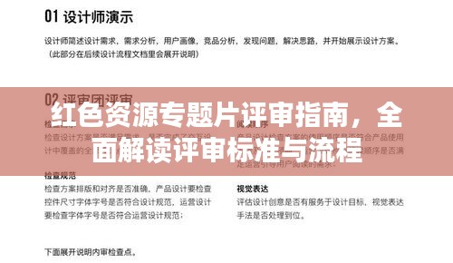 红色资源专题片评审指南，全面解读评审标准与流程