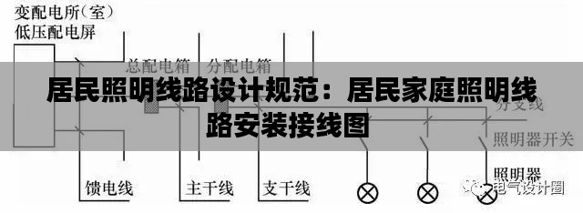 居民照明线路设计规范：居民家庭照明线路安装接线图 