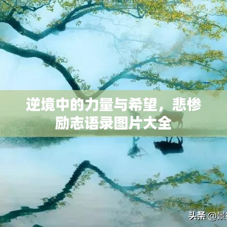 逆境中的力量与希望，悲惨励志语录图片大全
