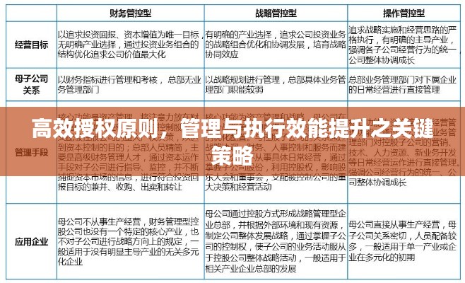 高效授权原则，管理与执行效能提升之关键策略
