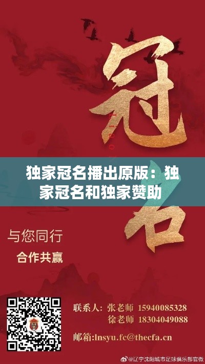 独家冠名播出原版：独家冠名和独家赞助 