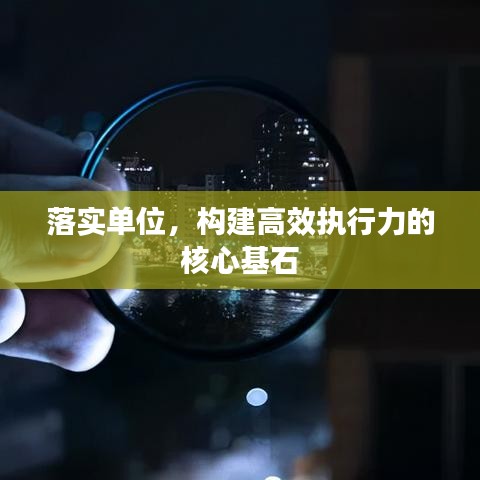 落实单位，构建高效执行力的核心基石