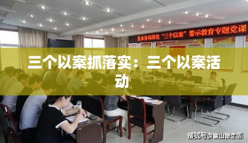三个以案抓落实：三个以案活动 