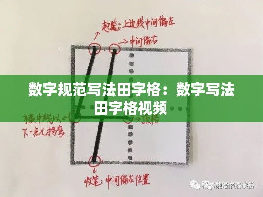 数字规范写法田字格：数字写法田字格视频 
