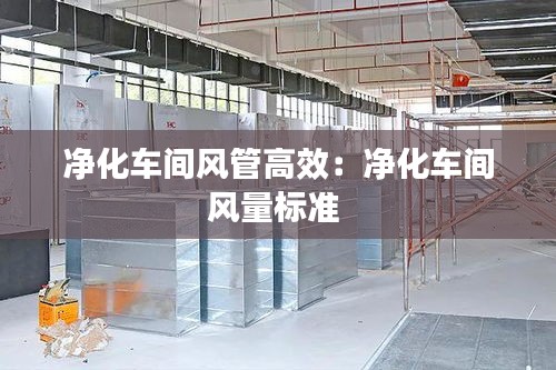 净化车间风管高效：净化车间风量标准 