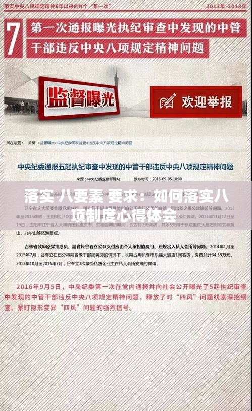 落实 八要素 要求：如何落实八项制度心得体会 