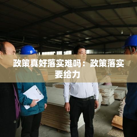 政策真好落实难吗：政策落实要给力 