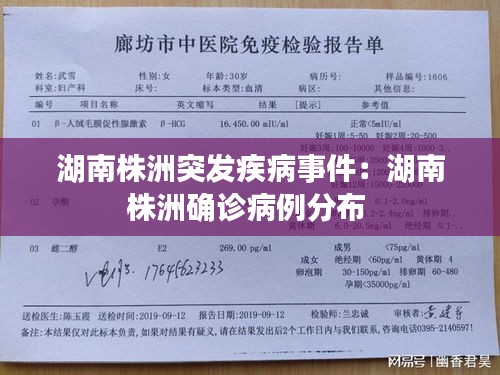 湖南株洲突发疾病事件：湖南株洲确诊病例分布 
