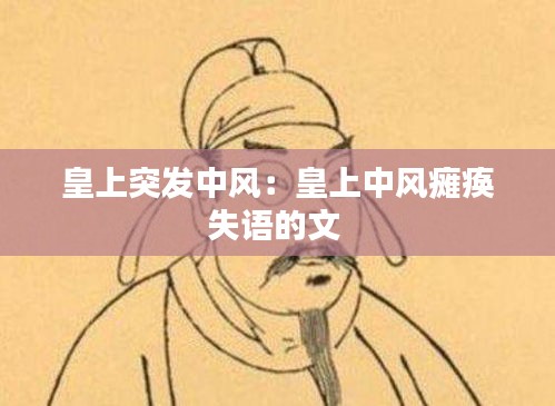 皇上突发中风：皇上中风瘫痪失语的文 