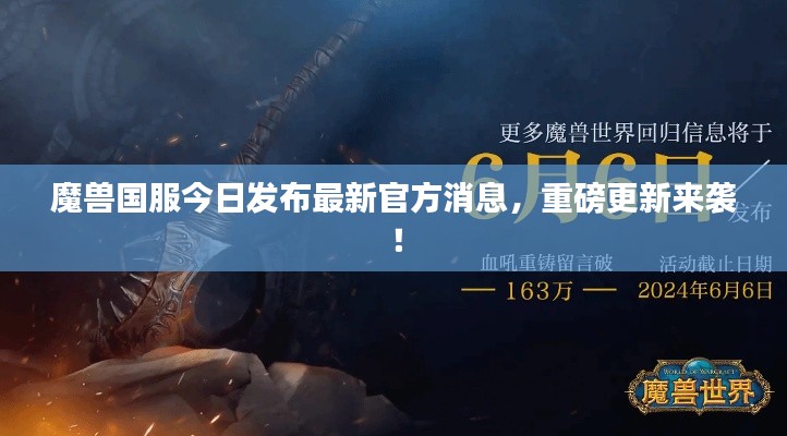 魔兽国服今日发布最新官方消息，重磅更新来袭！