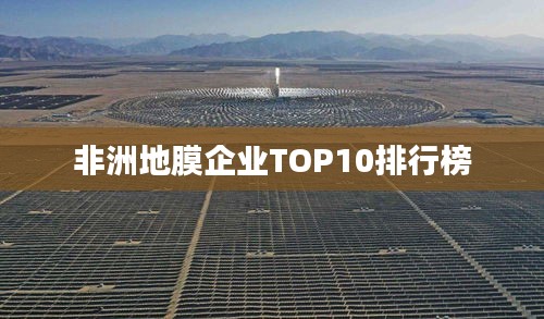 非洲地膜企业TOP10排行榜