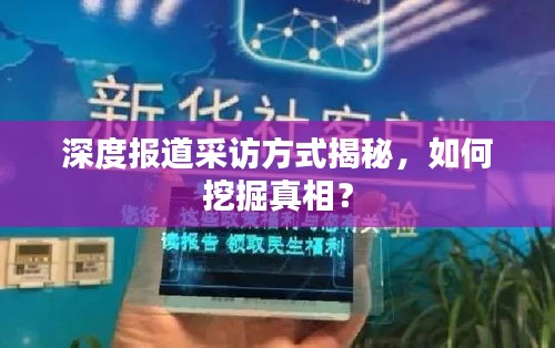 深度报道采访方式揭秘，如何挖掘真相？