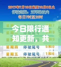 今日限行通知更新，共同维护交通顺畅，你我责任在肩