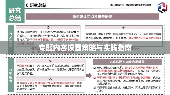 专题内容设置策略与实践指南