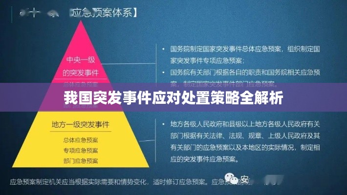 我国突发事件应对处置策略全解析