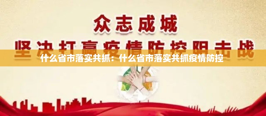 什么省市落实共抓：什么省市落实共抓疫情防控 