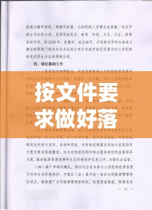 按文件要求做好落实：落实文件的措施怎么办 