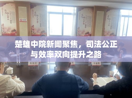 楚雄中院新闻聚焦，司法公正与效率双向提升之路