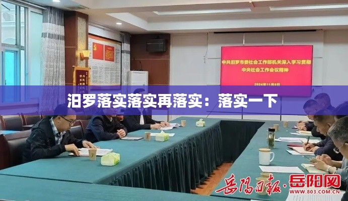 汨罗落实落实再落实：落实一下 