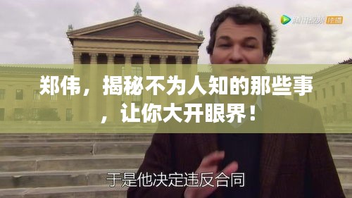 郑伟，揭秘不为人知的那些事，让你大开眼界！