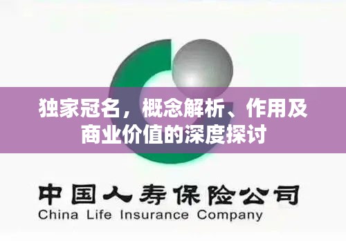 独家冠名，概念解析、作用及商业价值的深度探讨