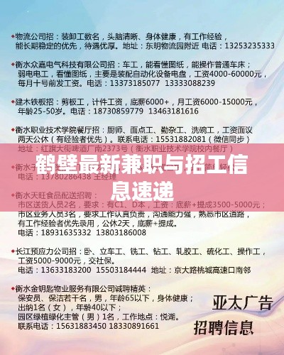 鹤壁最新兼职与招工信息速递
