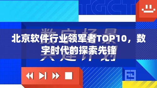 北京软件行业领军者TOP10，数字时代的探索先锋