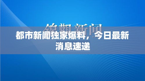 都市新闻独家爆料，今日最新消息速递