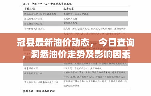 冠县最新油价动态，今日查询，洞悉油价走势及影响因素
