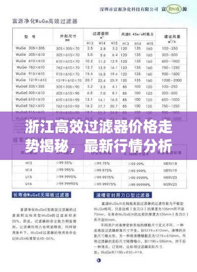 浙江高效过滤器价格走势揭秘，最新行情分析！
