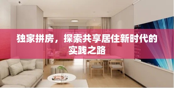 独家拼房，探索共享居住新时代的实践之路