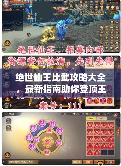 绝世仙王比武攻略大全，最新指南助你登顶王者之巅！