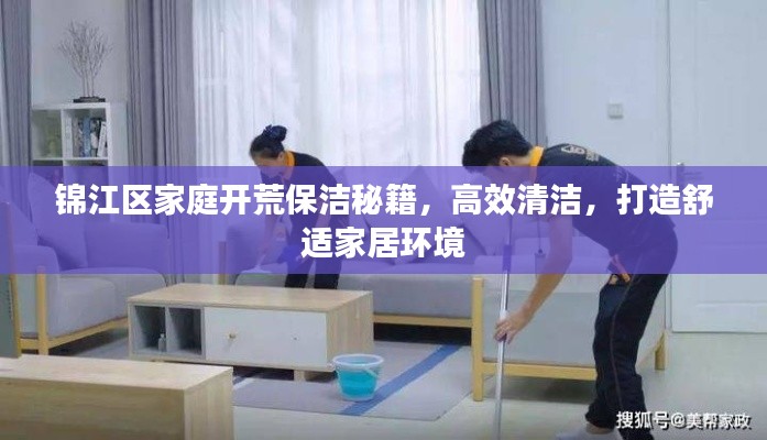 锦江区家庭开荒保洁秘籍，高效清洁，打造舒适家居环境