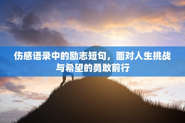 伤感语录中的励志短句，面对人生挑战与希望的勇敢前行