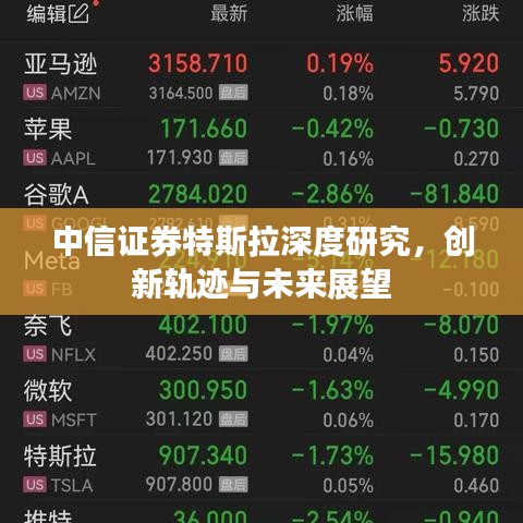 中信证券特斯拉深度研究，创新轨迹与未来展望
