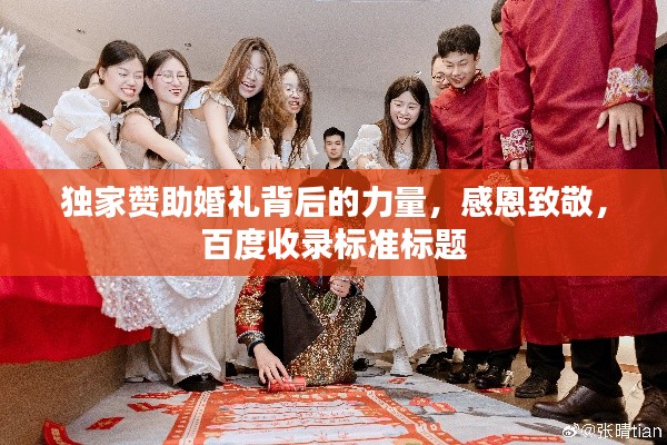 独家赞助婚礼背后的力量，感恩致敬，百度收录标准标题