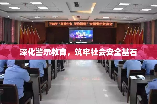深化警示教育，筑牢社会安全基石