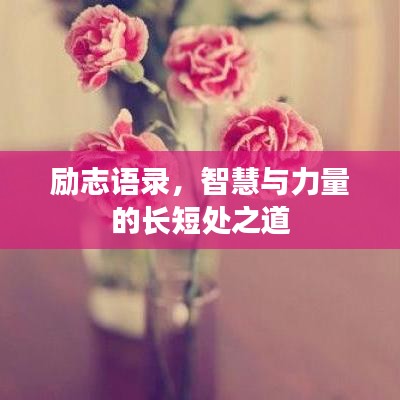 励志语录，智慧与力量的长短处之道