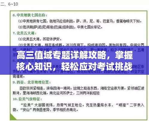 高三值域专题详解攻略，掌握核心知识，轻松应对考试挑战！