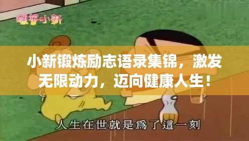 小新锻炼励志语录集锦，激发无限动力，迈向健康人生！
