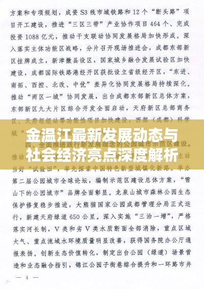 金温江最新发展动态与社会经济亮点深度解析