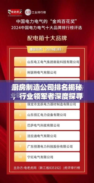厨房制造公司排名揭秘，行业领军者深度探寻