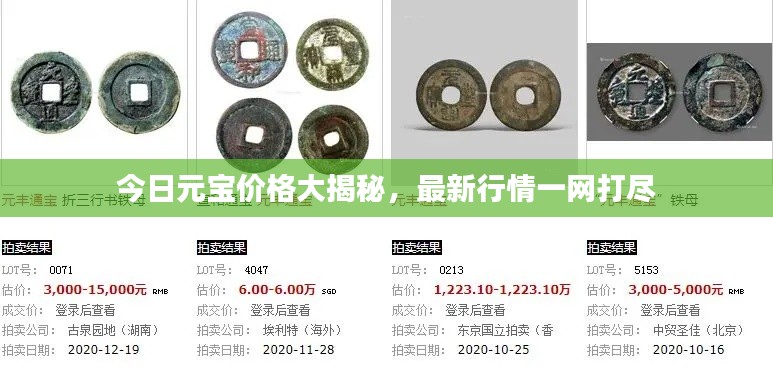 今日元宝价格大揭秘，最新行情一网打尽